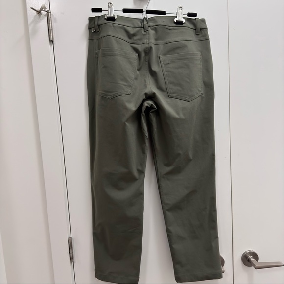 Lululemon ABC slim fit Men's Olive Green Pants size 32 with inseam 26” - Picture 2 of 11